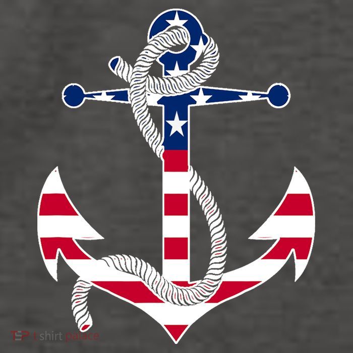 American Flag Patriotic Anchor - Memorial Day 4th Of July Vector Backpack