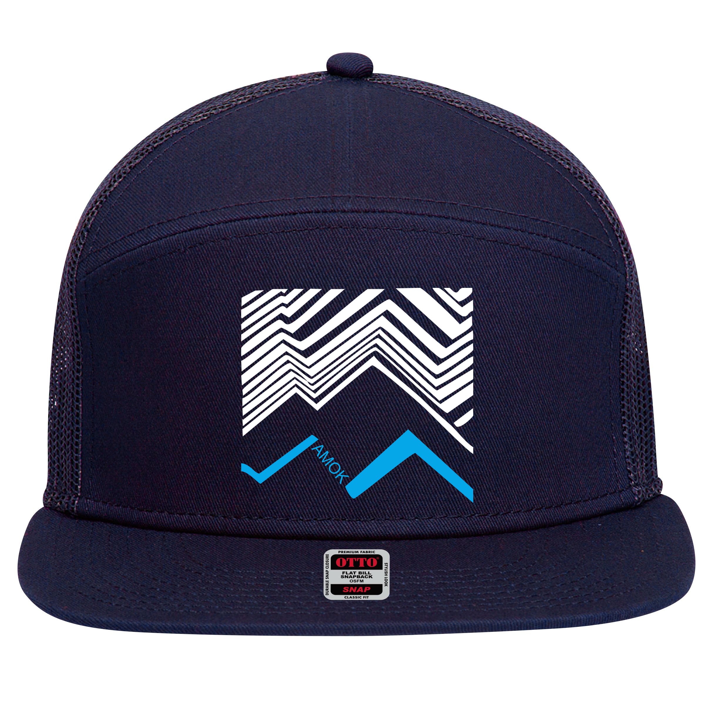Atoms For Peace 7 Panel Mesh Trucker Snapback Hat