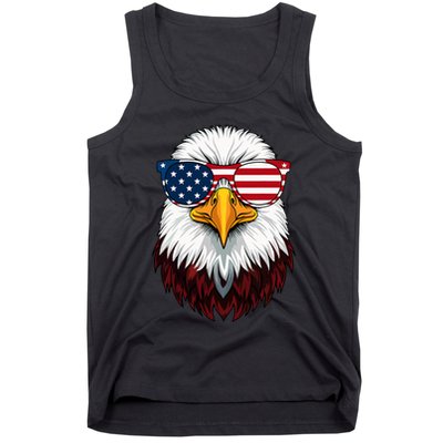 American Flag Patriotic Eagle 4th Of July Tank Top