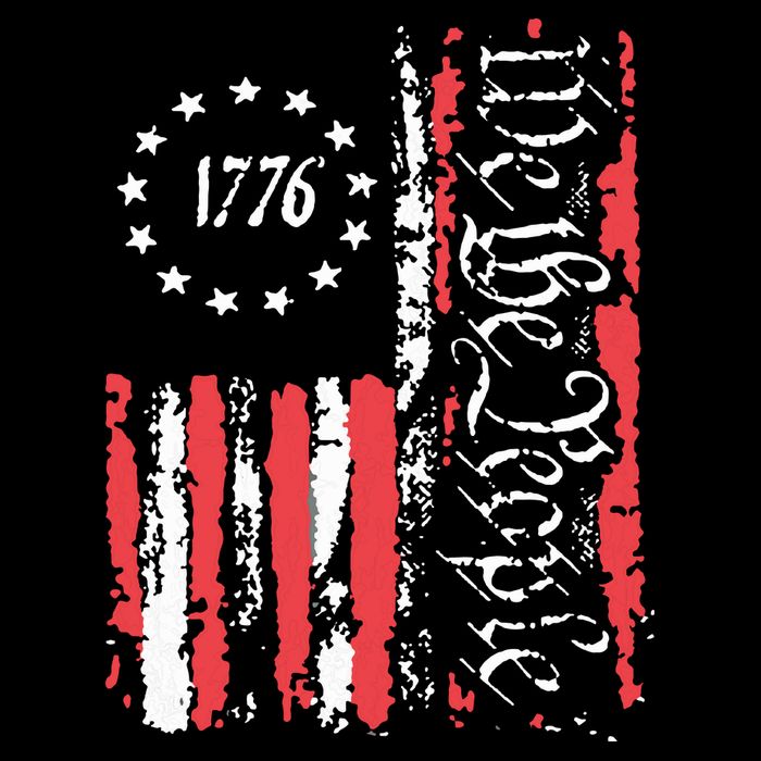 American Flag Patriotic 1776 We The People Usa Doggie Tank