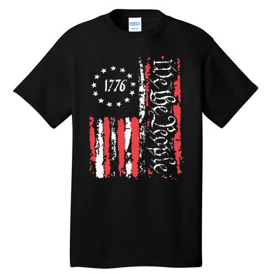 American Flag Patriotic 1776 We The People Usa Tall T-Shirt