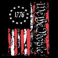 American Flag Patriotic 1776 We The People Usa Tall T-Shirt