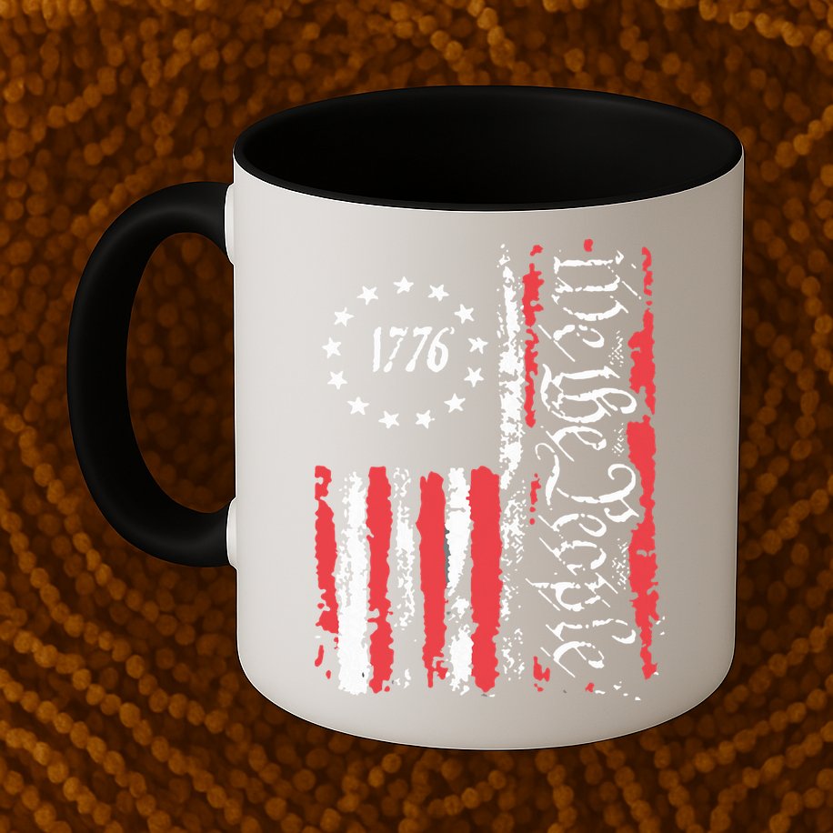 American Flag Patriotic 1776 We The People Usa Mug
