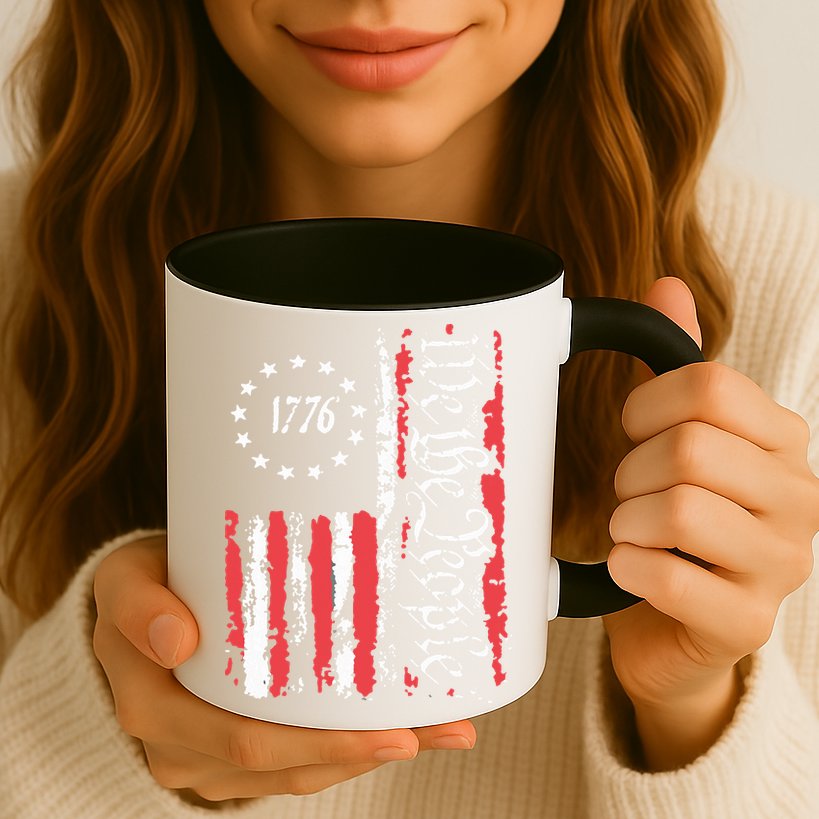 American Flag Patriotic 1776 We The People Usa Mug