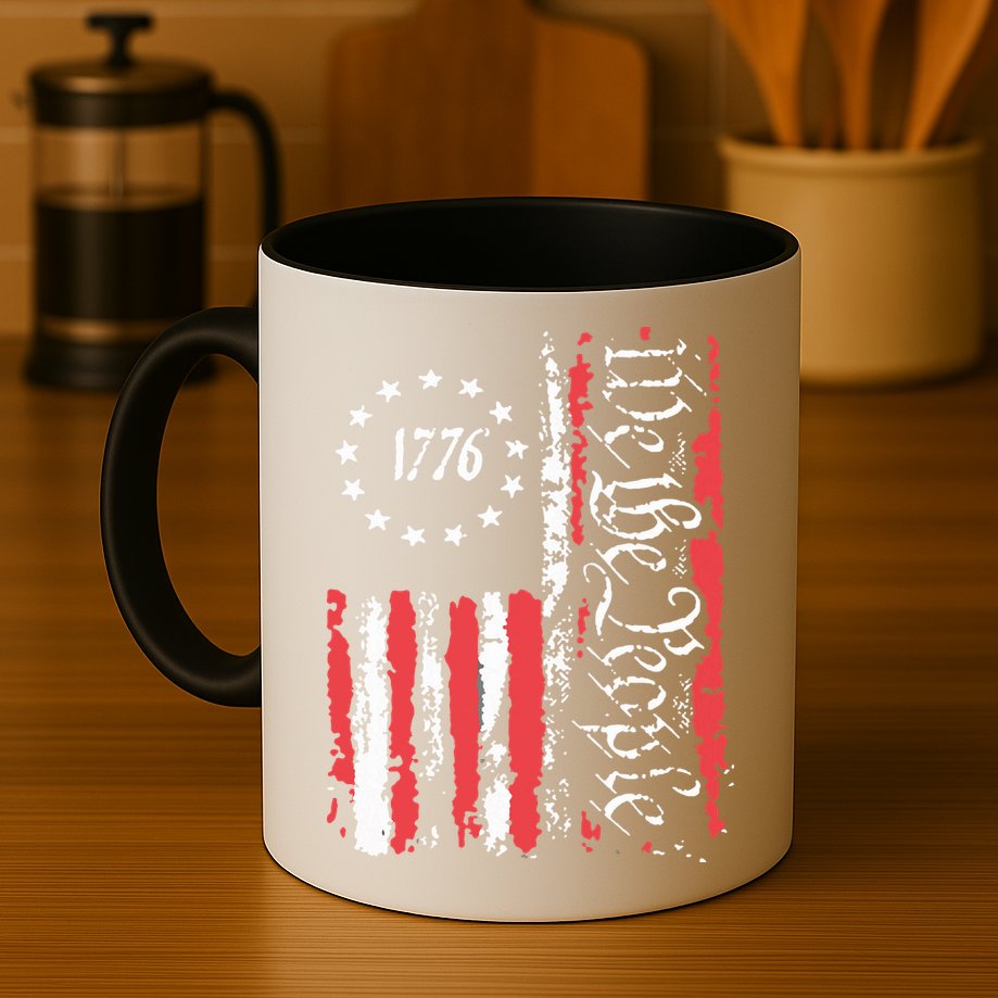 American Flag Patriotic 1776 We The People Usa Mug
