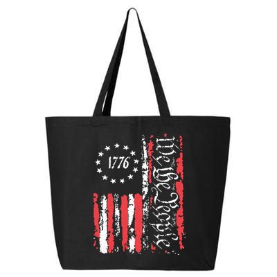 American Flag Patriotic 1776 We The People Usa 25L Jumbo Tote