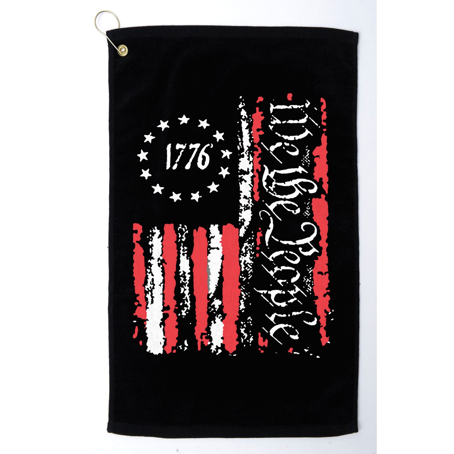 American Flag Patriotic 1776 We The People Usa Golf Towel