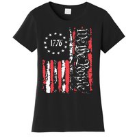 American Flag Patriotic 1776 We The People Usa Women's T-Shirt