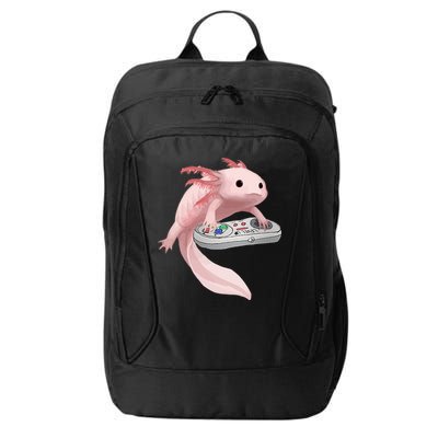 Axolotl Fish Playing Video Game Axolotl Lizard Gamers City Backpack