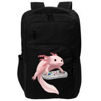 Axolotl Fish Playing Video Game Axolotl Lizard Gamers Impact Tech Backpack