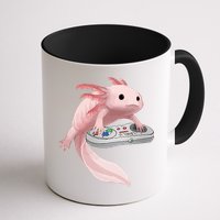 Axolotl Fish Playing Video Game Axolotl Lizard Gamers Coffee Mug