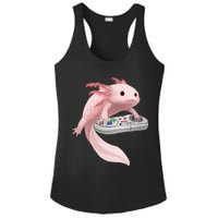 Axolotl Fish Playing Video Game Axolotl Lizard Gamers Ladies PosiCharge Competitor Racerback Tank