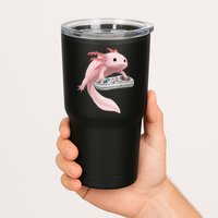 Axolotl Fish Playing Video Game Axolotl Lizard Gamers Tumbler