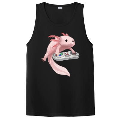 Axolotl Fish Playing Video Game Axolotl Lizard Gamers PosiCharge Competitor Tank