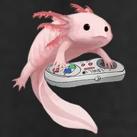 Axolotl Fish Playing Video Game Axolotl Lizard Gamers Microfiber Hand Towel