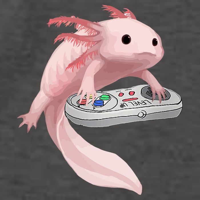 Axolotl Fish Playing Video Game Axolotl Lizard Gamers Vector Backpack