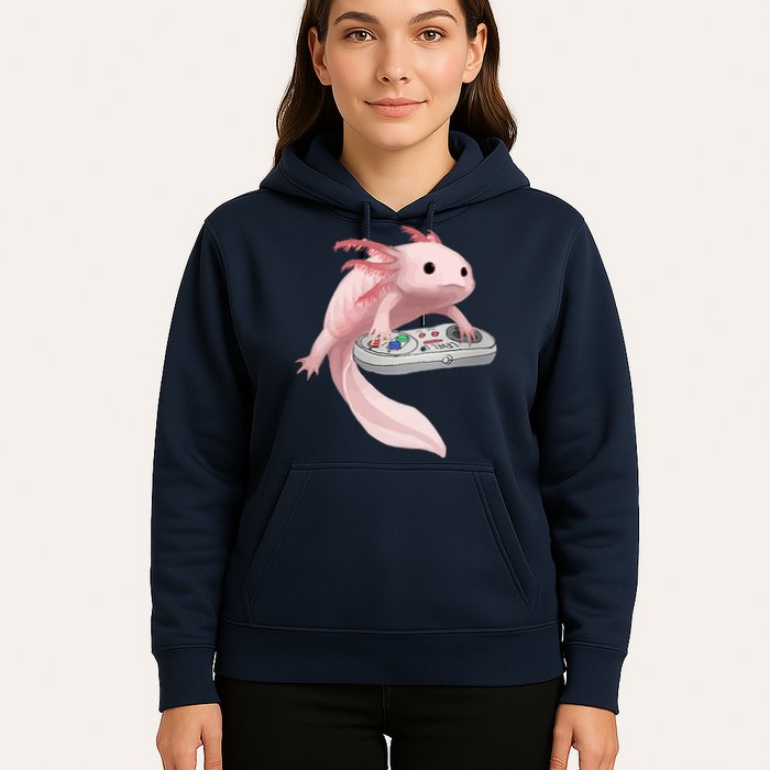 Axolotl Fish Playing Video Game Axolotl Lizard Gamers Hoodie