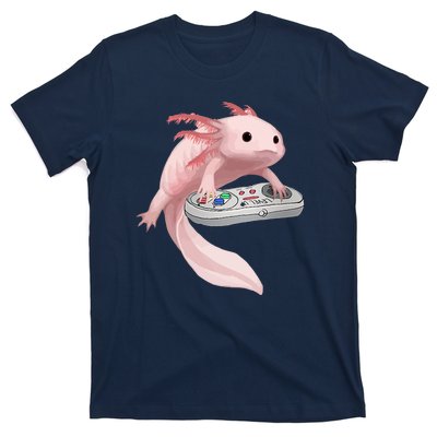 Axolotl Fish Playing Video Game Axolotl Lizard Gamers T-Shirt