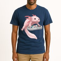 Axolotl Fish Playing Video Game Axolotl Lizard Gamers Tall T-Shirt