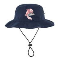 Axolotl Fish Playing Video Game Axolotl Lizard Gamers Legacy Cool Fit Booney Bucket Hat
