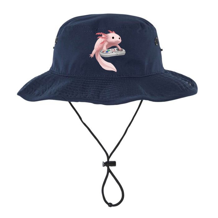 Axolotl Fish Playing Video Game Axolotl Lizard Gamers Legacy Cool Fit Booney Bucket Hat