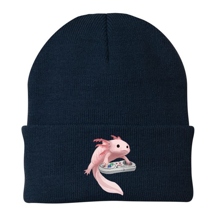Axolotl Fish Playing Video Game Axolotl Lizard Gamers Beanie