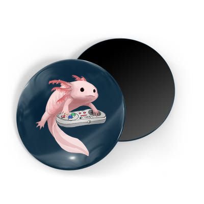 Axolotl Fish Playing Video Game Axolotl Lizard Gamers Magnet
