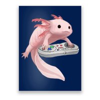 Axolotl Fish Playing Video Game Axolotl Lizard Gamers Poster