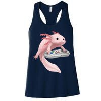 Axolotl Fish Playing Video Game Axolotl Lizard Gamers Womens Tank Top