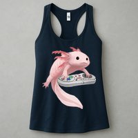 Axolotl Fish Playing Video Game Axolotl Lizard Gamers Womens Tank Top