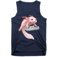 Axolotl Fish Playing Video Game Axolotl Lizard Gamers Tank Top