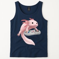 Axolotl Fish Playing Video Game Axolotl Lizard Gamers Tank Top
