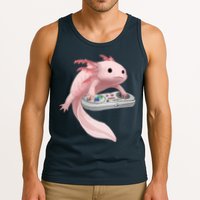 Axolotl Fish Playing Video Game Axolotl Lizard Gamers Tank Top