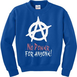 Anarchy Freedom Punks Punk Rock Anarchy Gift Kids Sweatshirt