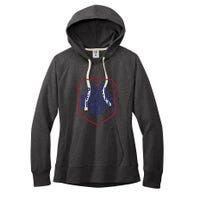 American Flag Peace Officers Memorial Day Gift Women's Fleece Hoodie