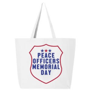 American Flag Peace Officers Memorial Day Gift 25L Jumbo Tote