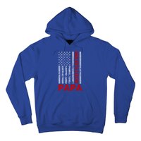 American Flag Papa Myth Legend Gift Hoodie