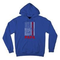 American Flag Papa Myth Legend Gift Tall Hoodie