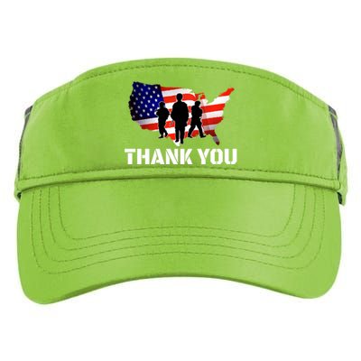 American Flag Patriotic Thank You Gift Adult Drive Performance Visor