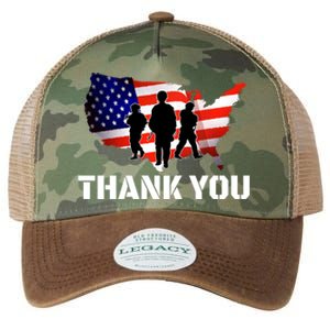 American Flag Patriotic Thank You Gift Legacy Tie Dye Trucker Hat