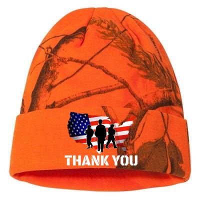 American Flag Patriotic Thank You Gift Kati Licensed 12" Camo Beanie