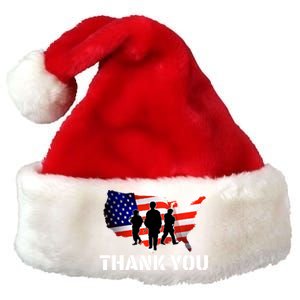 American Flag Patriotic Thank You Gift Premium Christmas Santa Hat