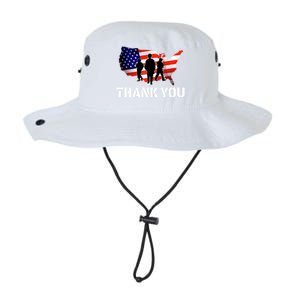 American Flag Patriotic Thank You Gift Legacy Cool Fit Booney Bucket Hat