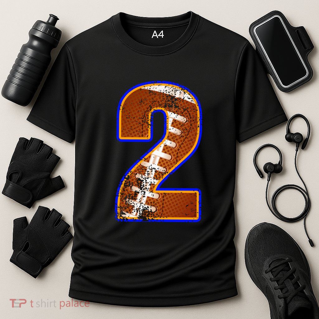 American Football Player Number Two Performance Shirt