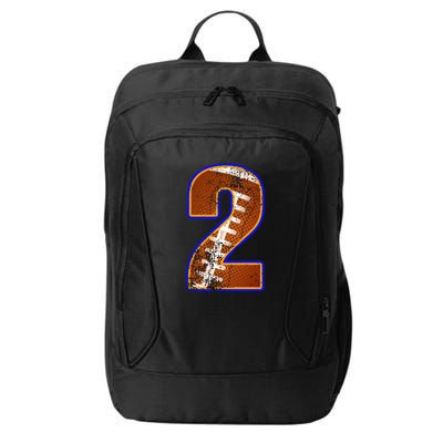 American Football Player Number Two City Backpack