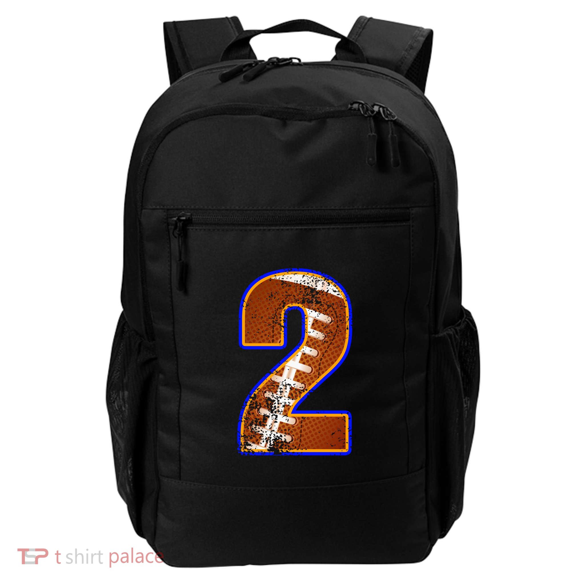 American Football Player Number Two Backpack