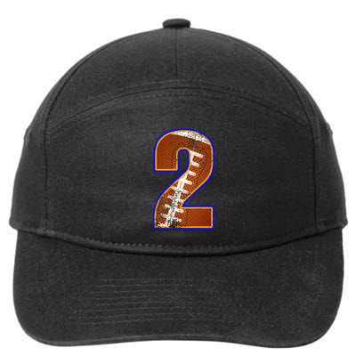 American Football Player Number Two 7-Panel Snapback Hat