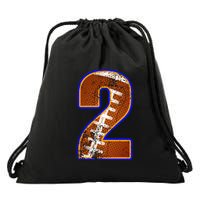 American Football Player Number Two Drawstring Bag
