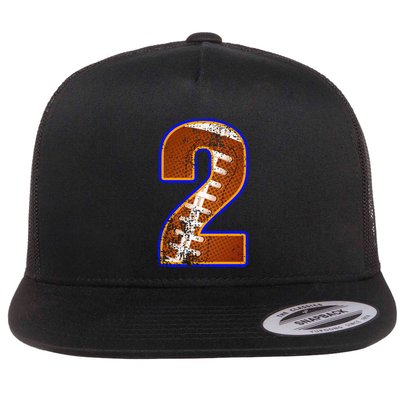 American Football Player Number Two Flatbill Hat
