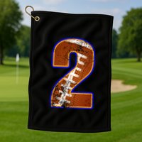 American Football Player Number Two Golf Towel